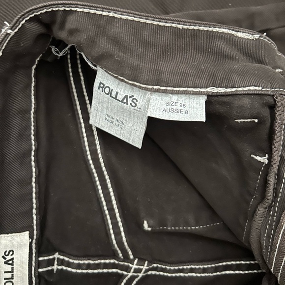 Rolla’s Sailor Jean | size 26 | espresso with contrast stitching - Picture 4 of 6
